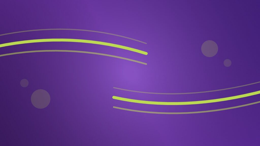 Purple and lime green brand background for dementia communication swaps